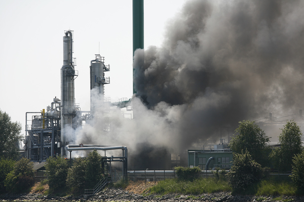Industrial fire Denmark June 2nd. 2008